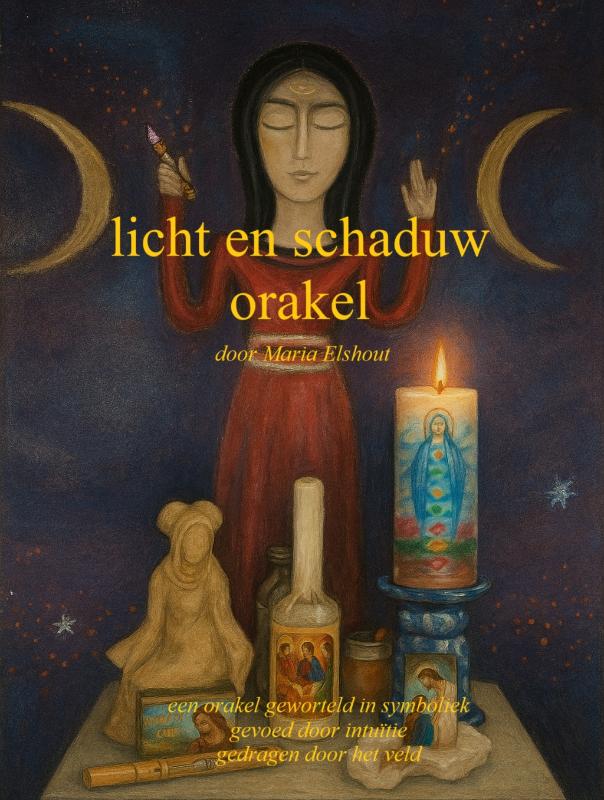 Omslag van Maria Elshout Licht en Schaduw Orakel
