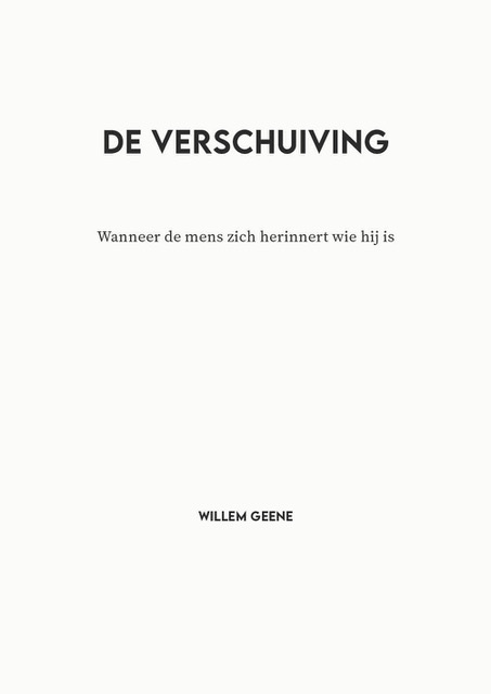 Omslag van De Verschuiving