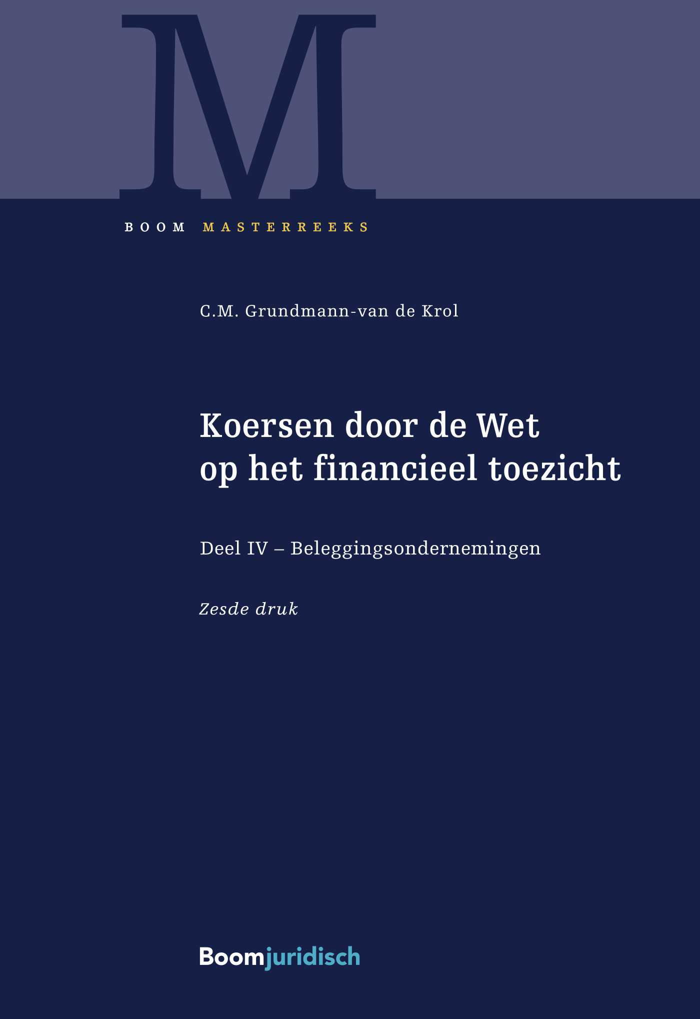 Omslag van Deel IV - Beleggingsondernemingen