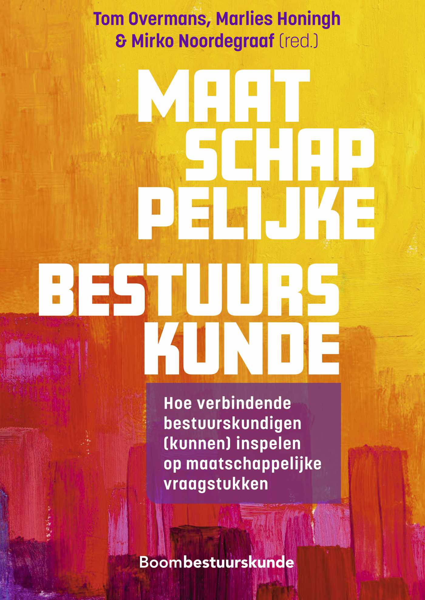 Omslag van Maatschappelijke bestuurskunde