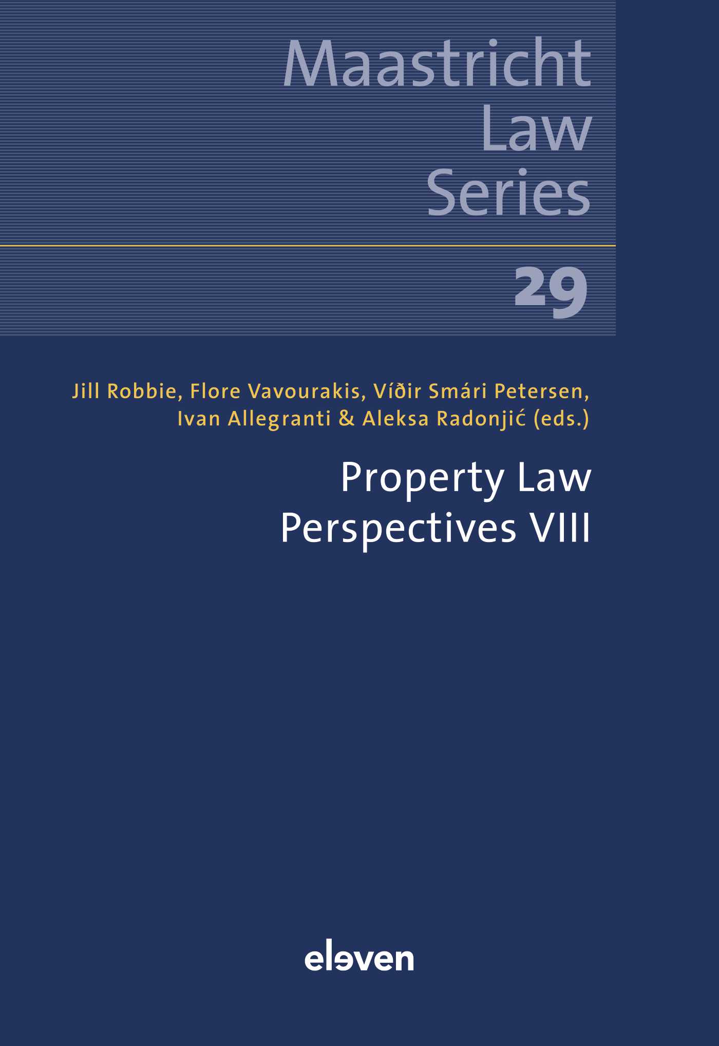 Omslag van Property Law Perspectives VIII