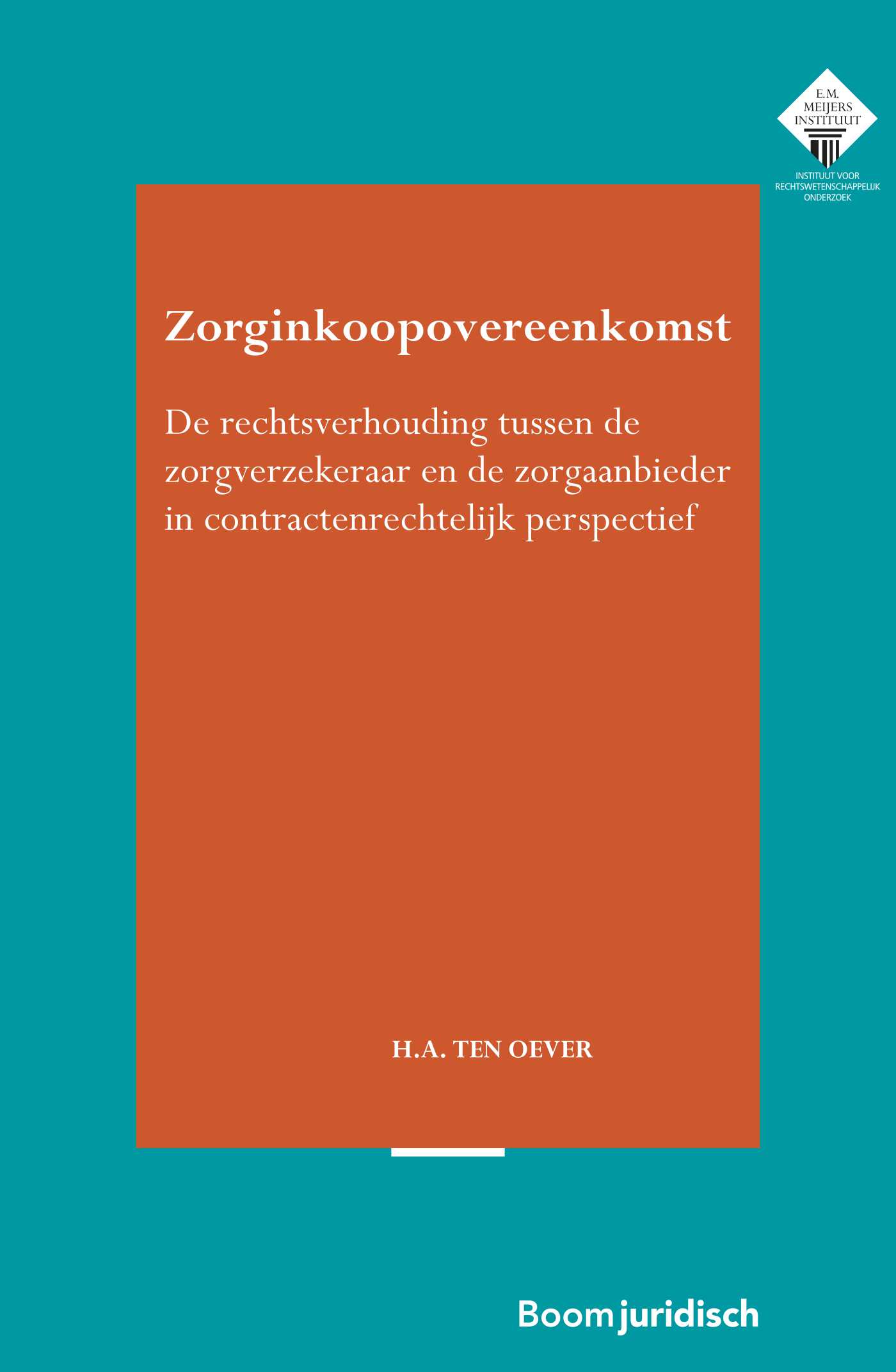 Omslag van Zorginkoopovereenkomst
