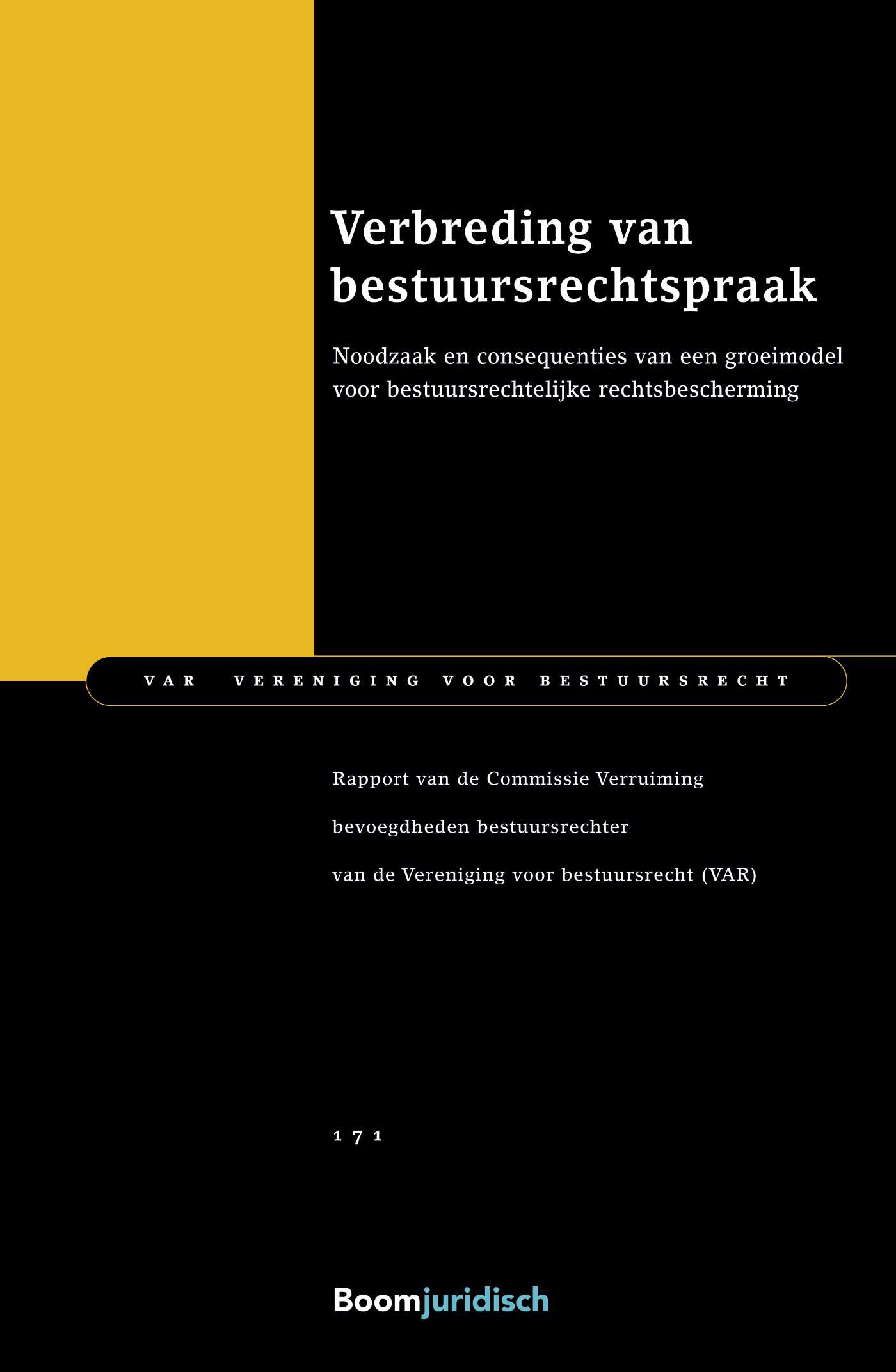 Omslag van Verbreding van bestuursrechtspraak