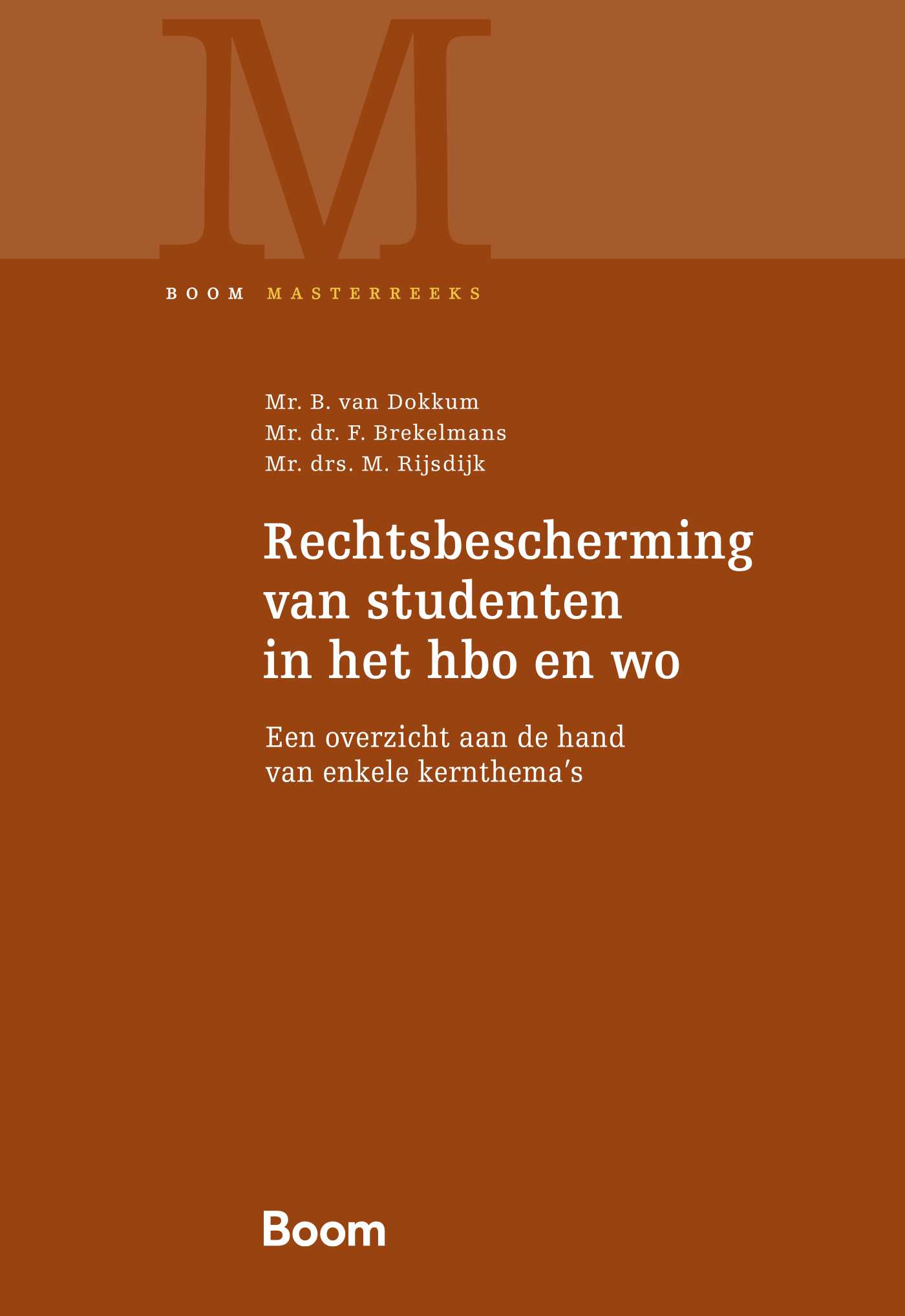 Omslag van Rechtsbescherming van studenten in het hbo en wo