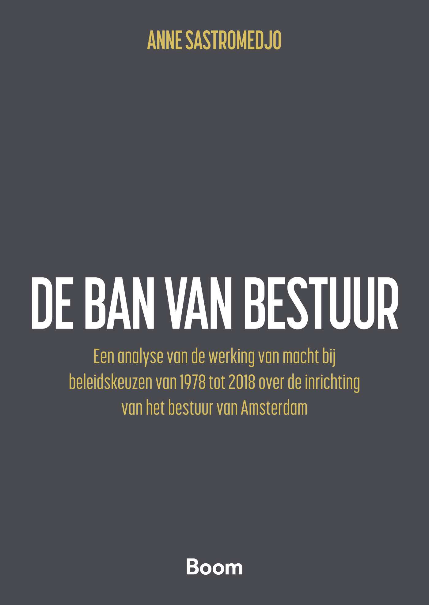 Omslag van De ban van bestuur