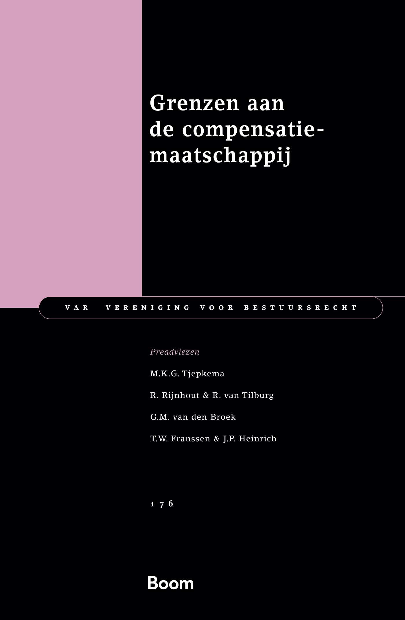 Omslag van Grenzen aan de compensatiesamenleving