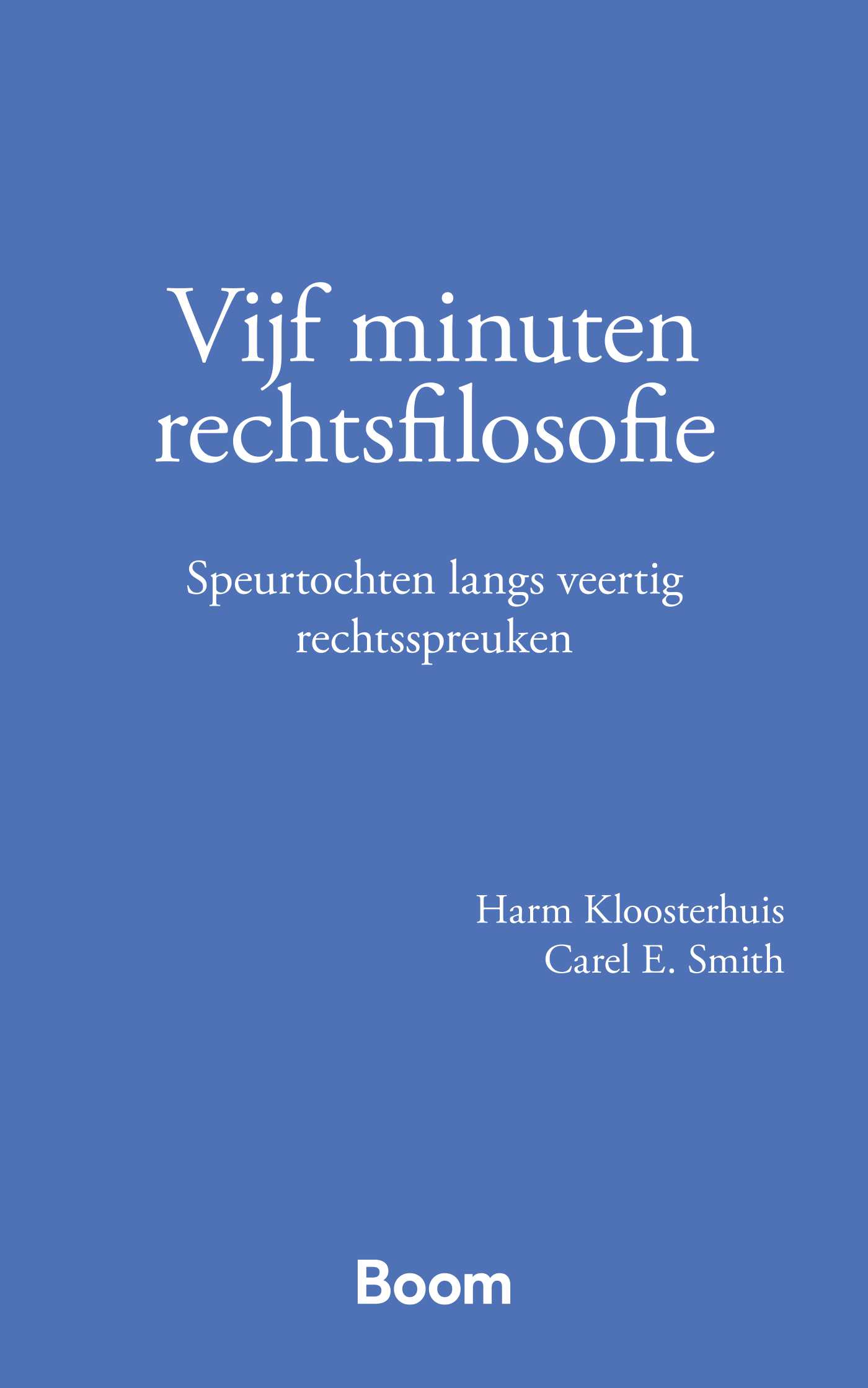 Omslag van Vijf minuten rechtsfilosofie