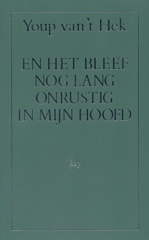 Omslag van En het bleef nog lang onrustig in mijn hoofd