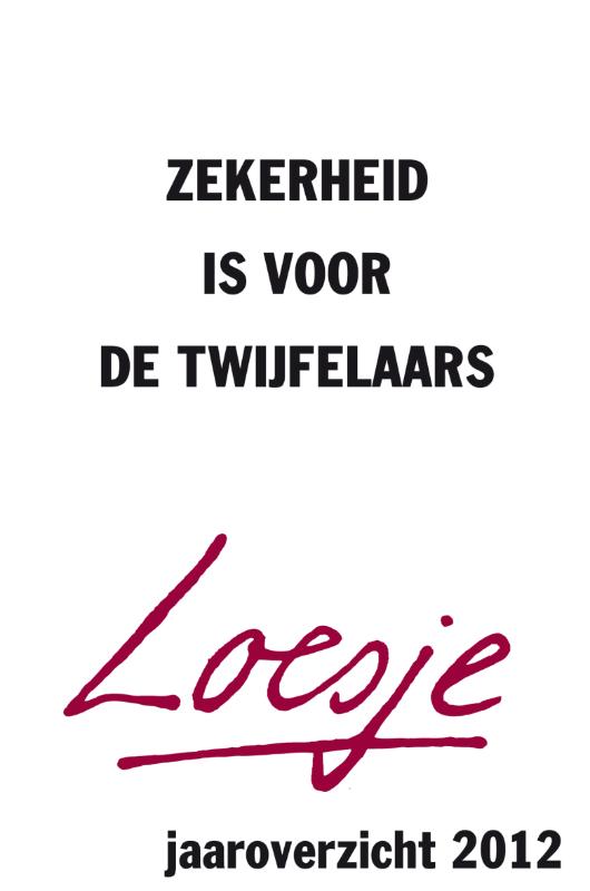 Omslag van Zekerheid is voor de twijfelaars