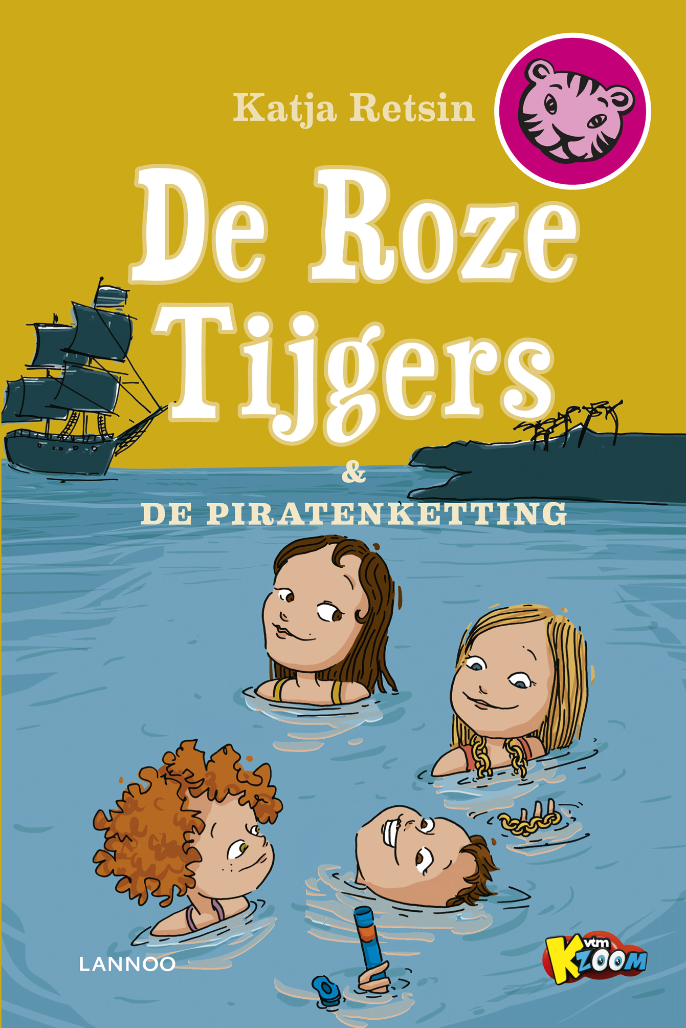 Omslag van De roze tijgers en de piratenketting