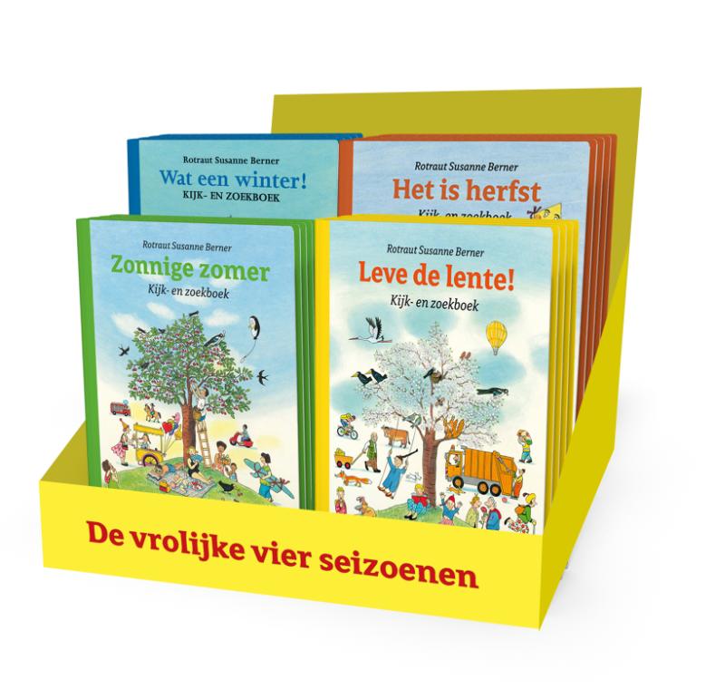 Omslag van Gevulde display met 16 seizoensboeken