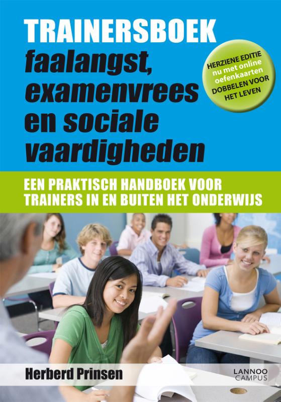 Omslag van Trainersboek faalangst, examenvrees en sociale vaardigheden