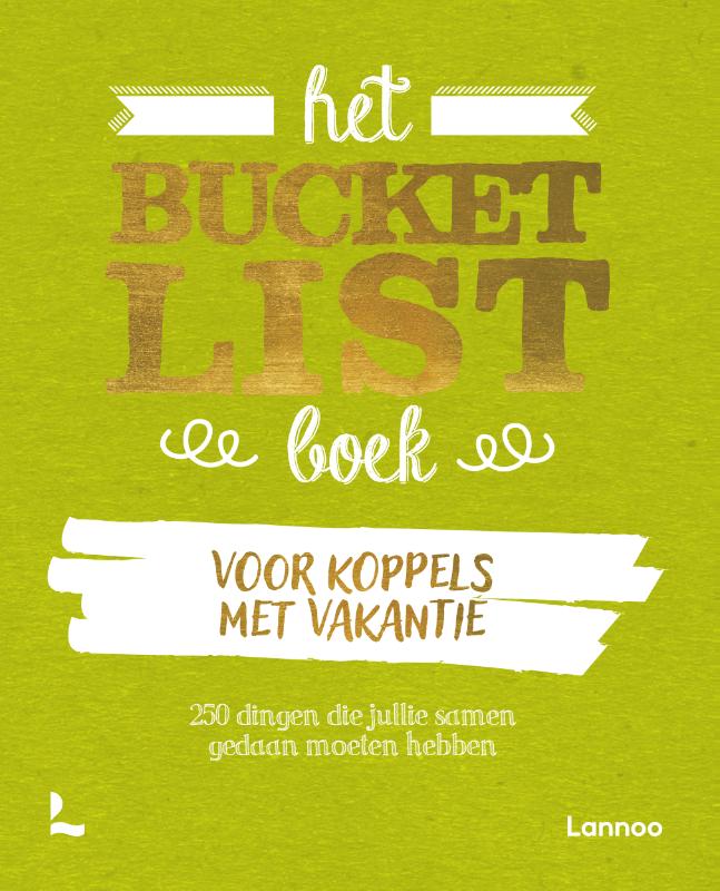Omslag van Het Bucketlist boek voor koppels met vakantie