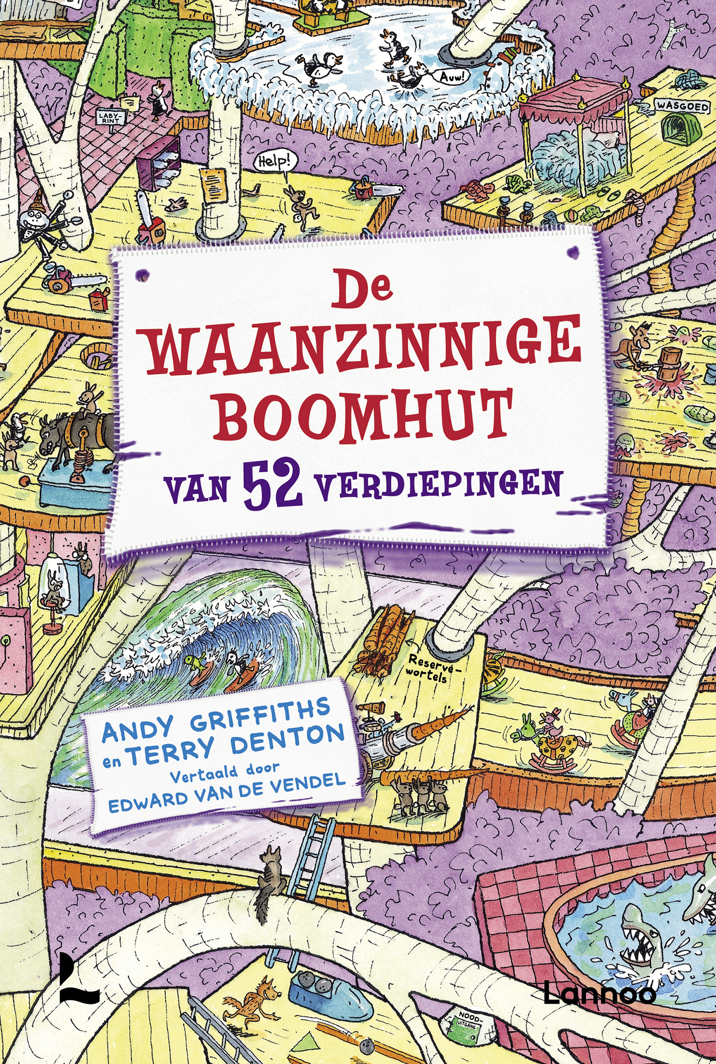 Omslag van De waanzinnige boomhut van 52 verdiepingen