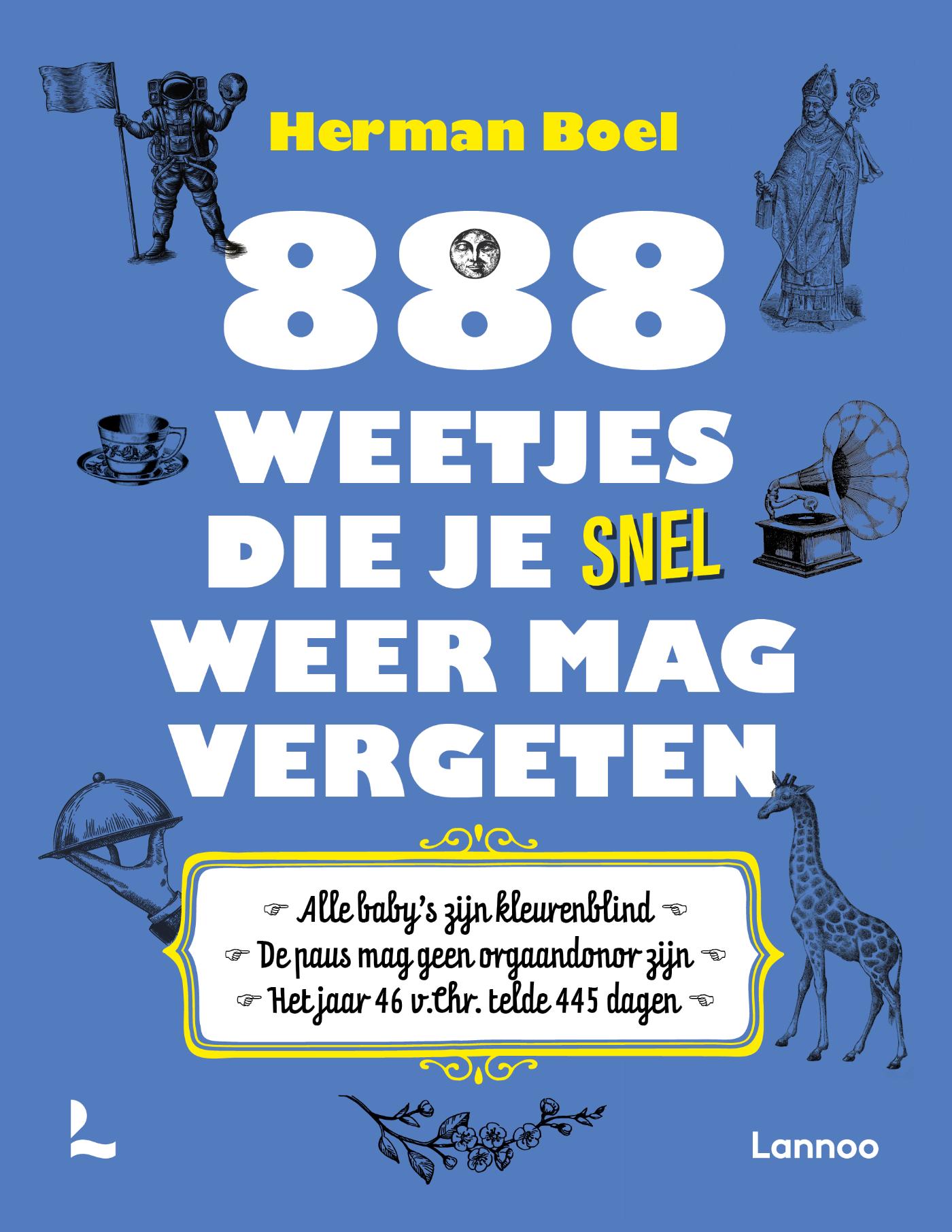 Omslag van 888 weetjes die je snel weer mag vergeten