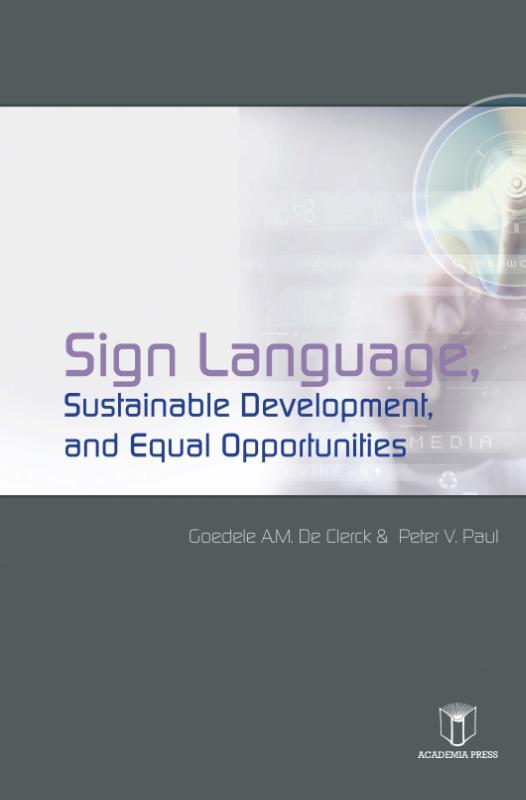 Omslag van Sign Language, sustainable development and equal opportunities