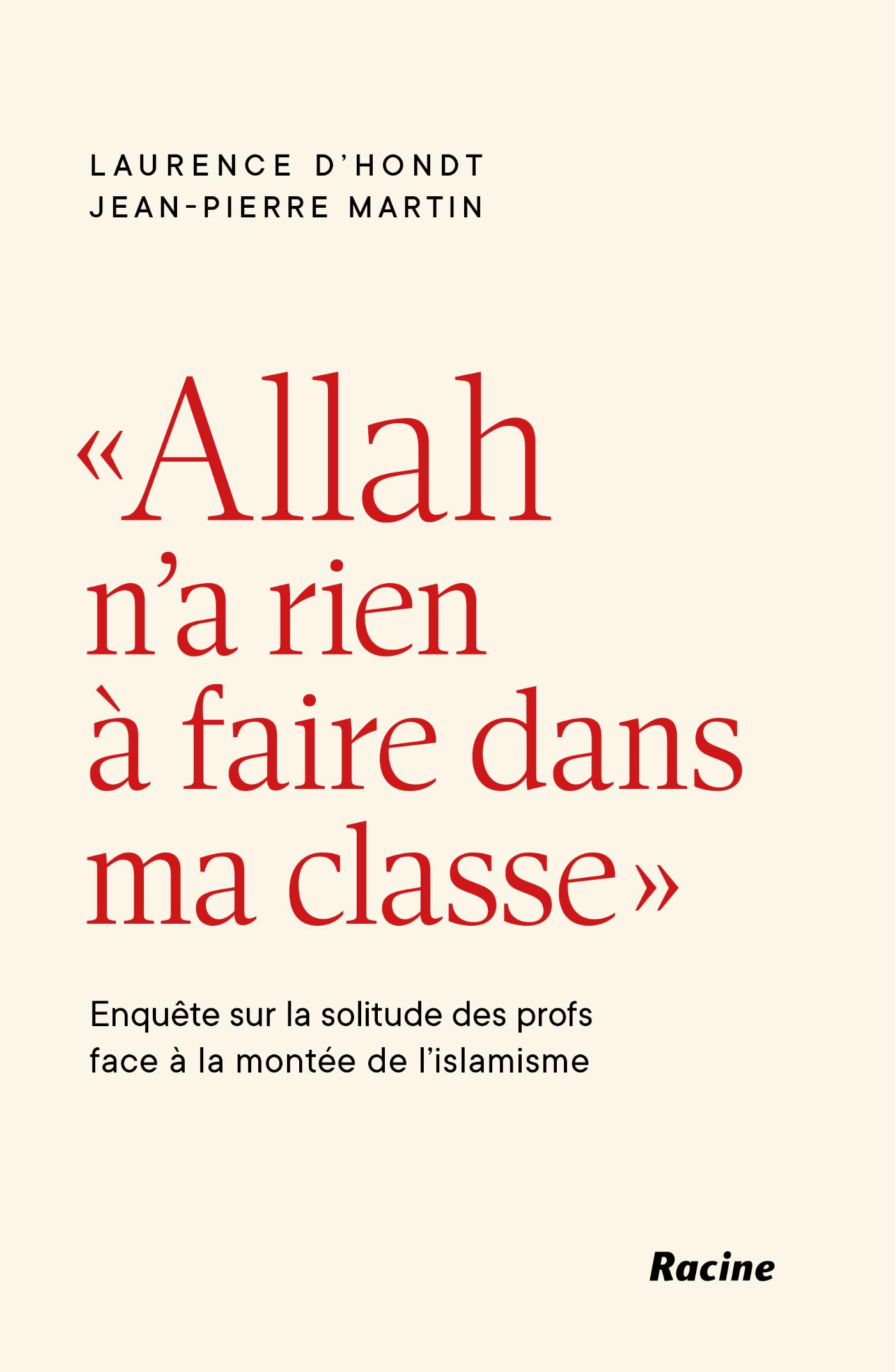 Omslag van Allah n'a rien à faire dans ma classe