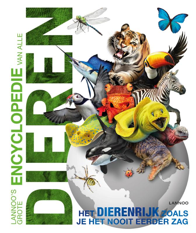 Omslag van Lannoo's grote encyclopedie van alle dieren