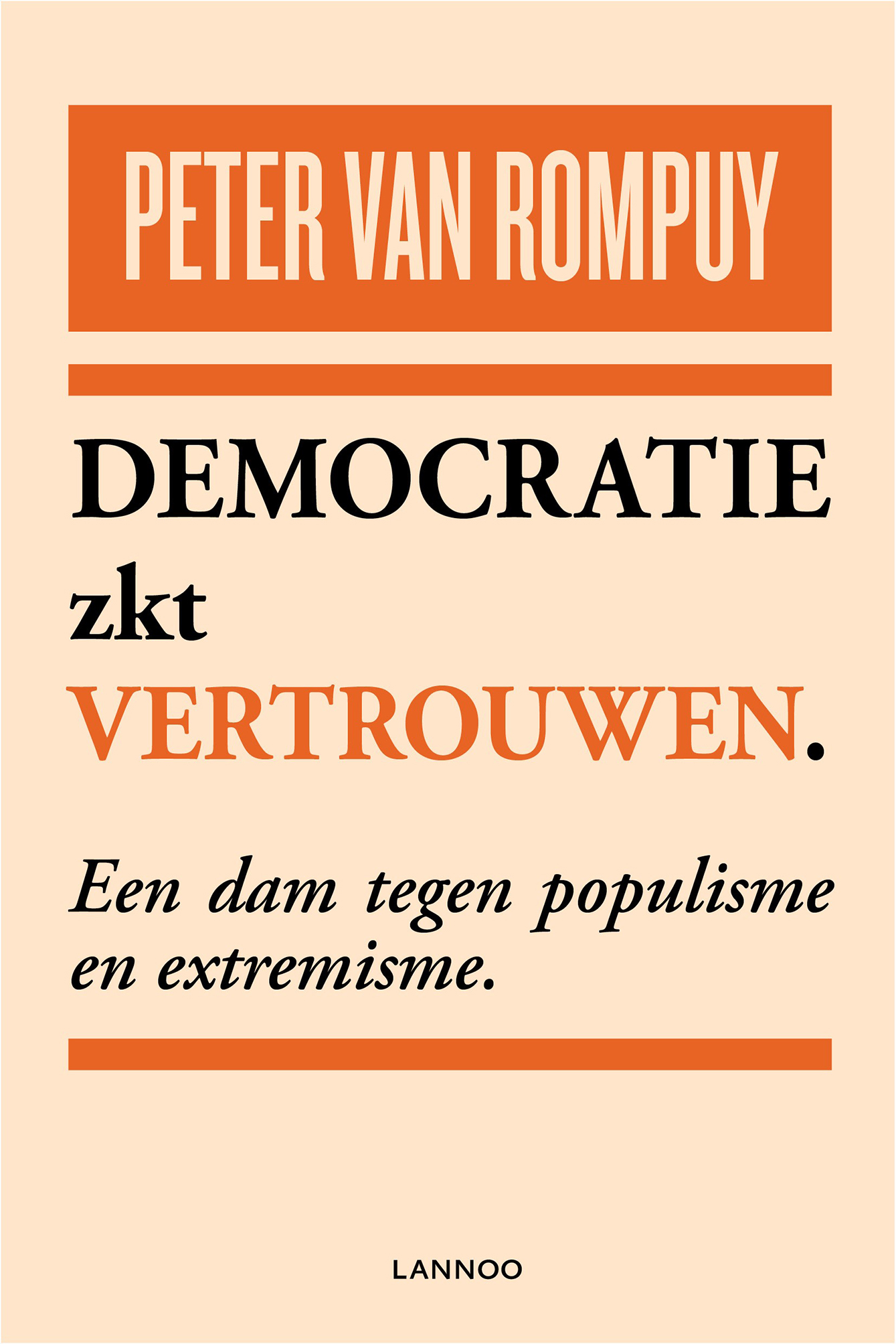 Omslag van Democratie zkt vertrouwen