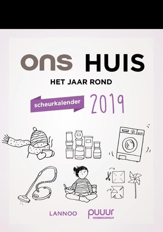 Omslag van Ons huis het jaar rond scheurkalender 2019
