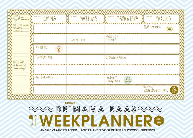Omslag van De nieuwe Mama Baas weekplanner
