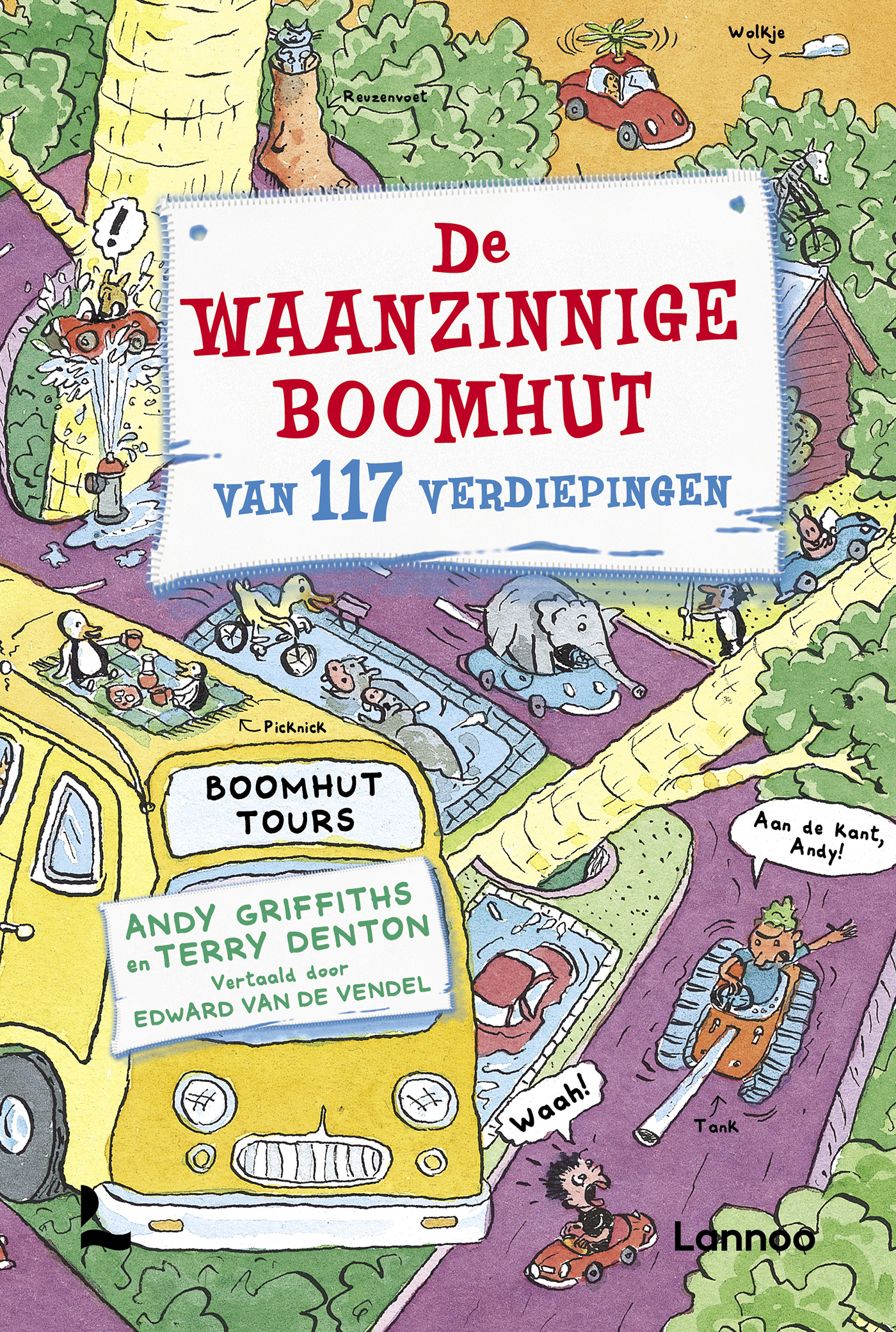 Omslag van De waanzinnige boomhut van 117 verdiepingen