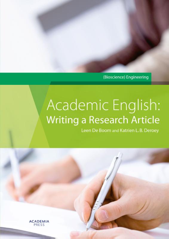 Omslag van Academic English: Writing a research article