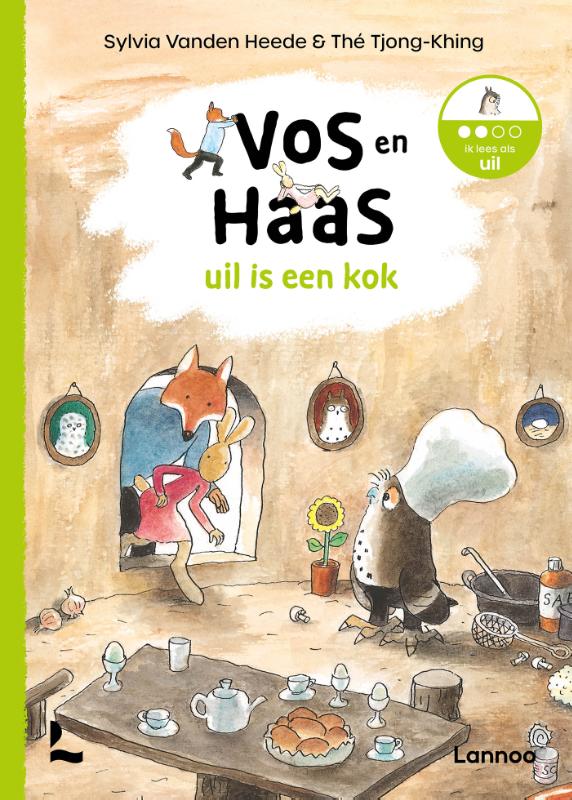 Omslag van uil is een kok