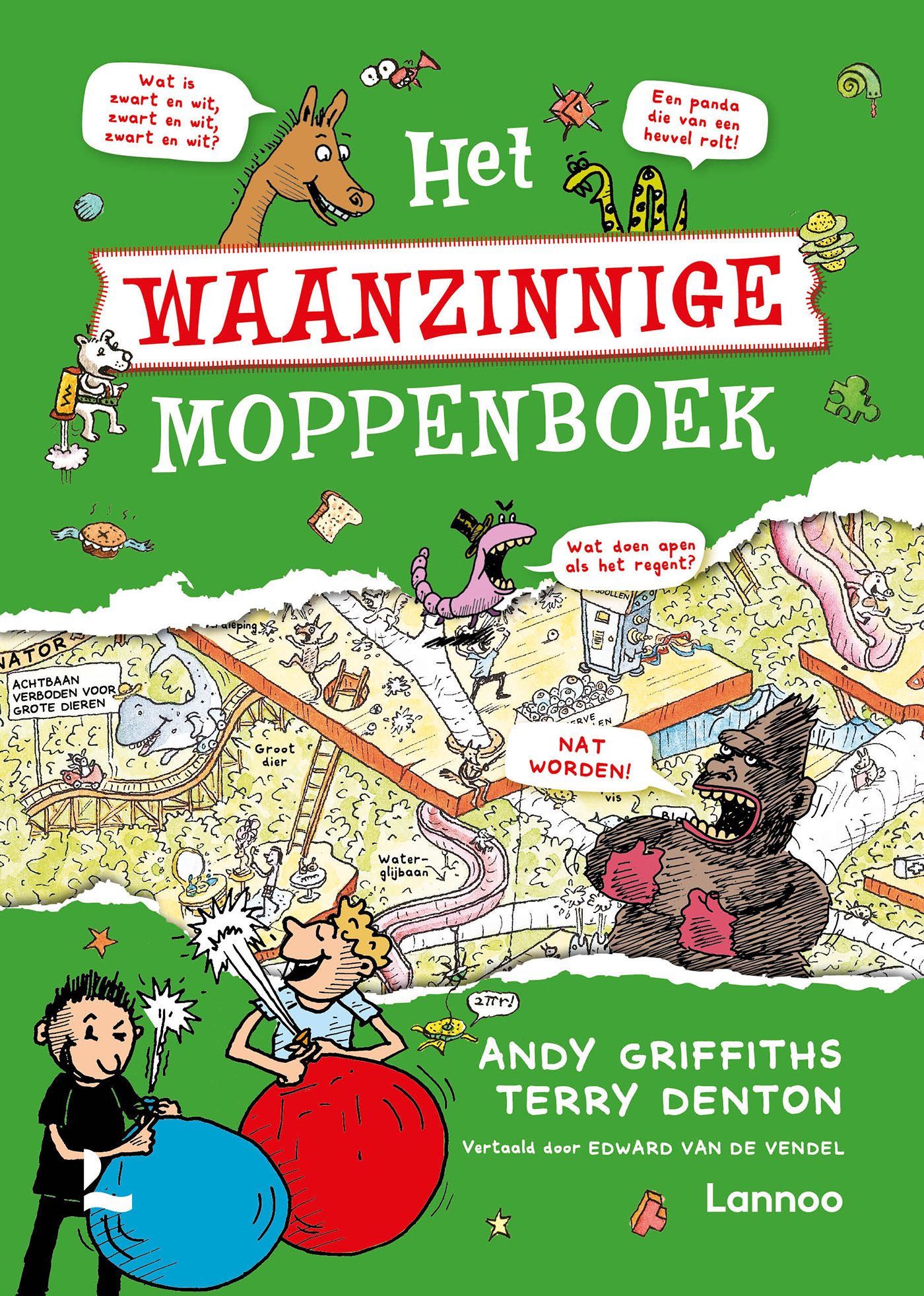 Omslag van Het waanzinnige moppenboek