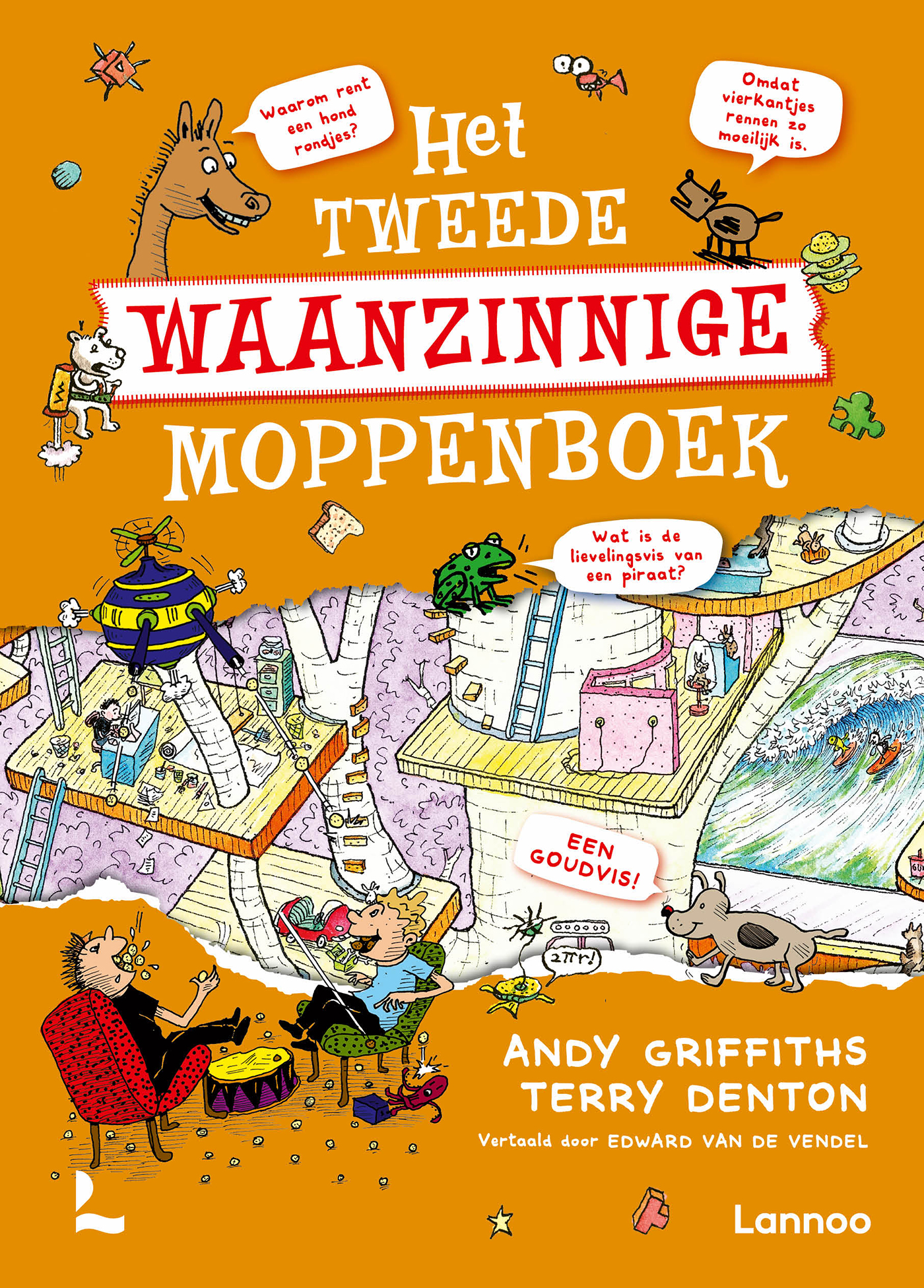 Omslag van Het tweede waanzinnige moppenboek
