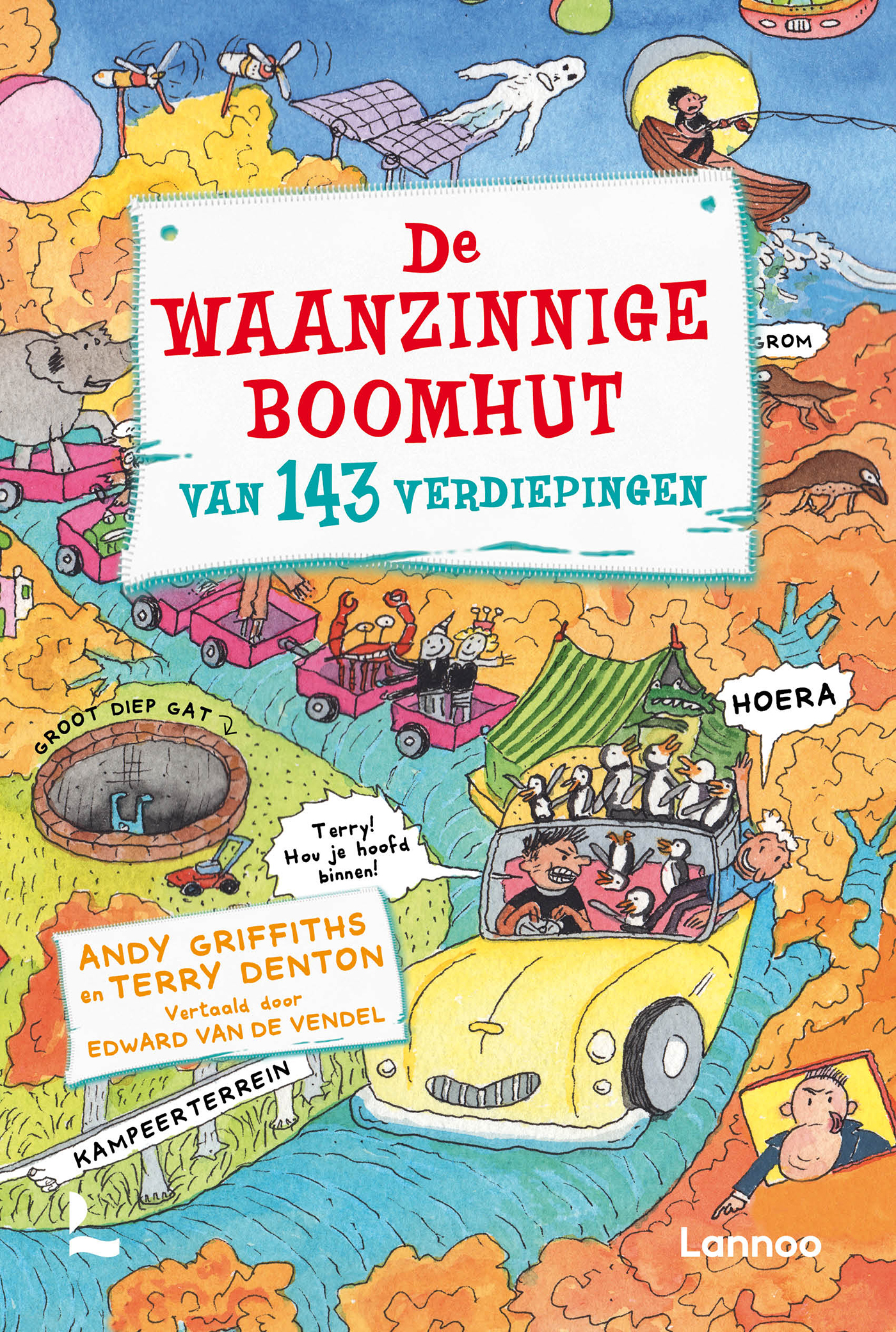 Omslag van De waanzinnige boomhut van 143 verdiepingen