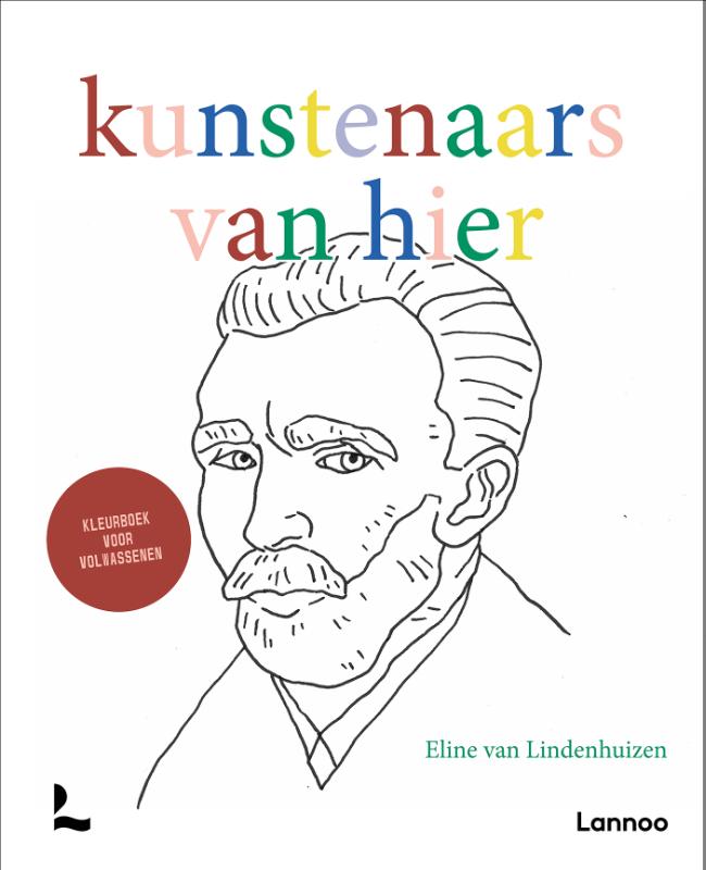 Omslag van Kleurboek voor volwassenen: kunstenaars van hier