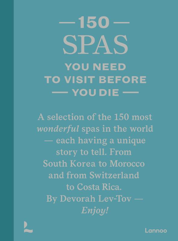 Omslag van 150 Spas you need to visit before you die