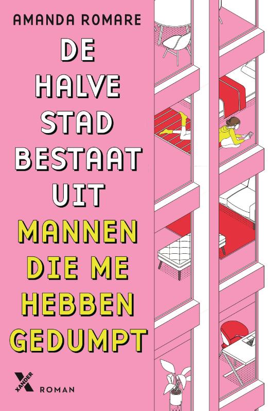 Omslag van De halve stad bestaat uit mannen die me hebben gedumpt