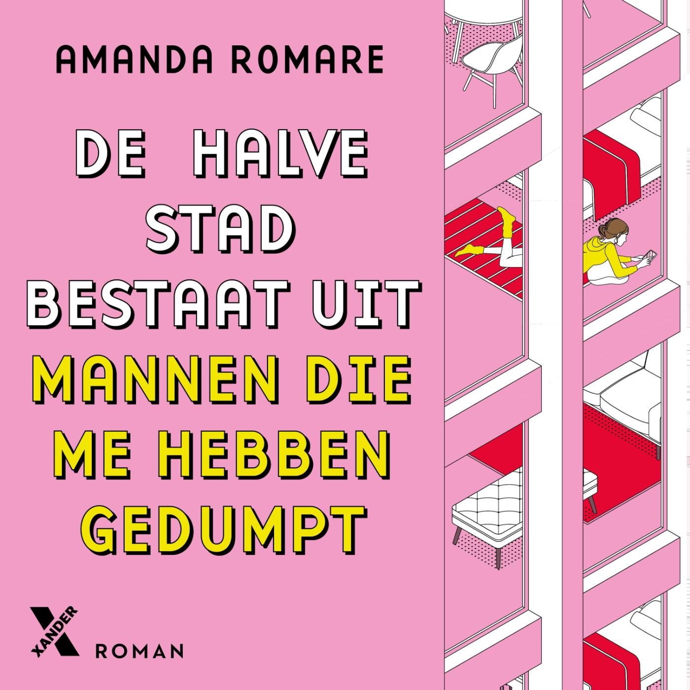 Omslag van De halve stad bestaat uit mannen die me hebben gedumpt