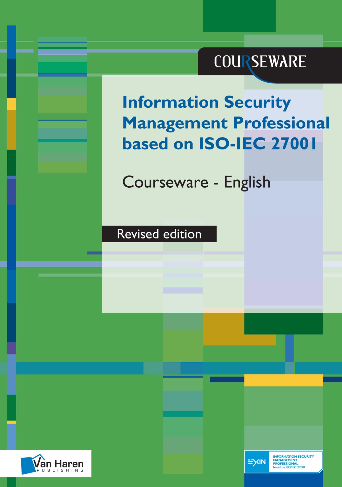 Omslag van Information Security Management Professional based on ISO/IEC 27001 Courseware – English