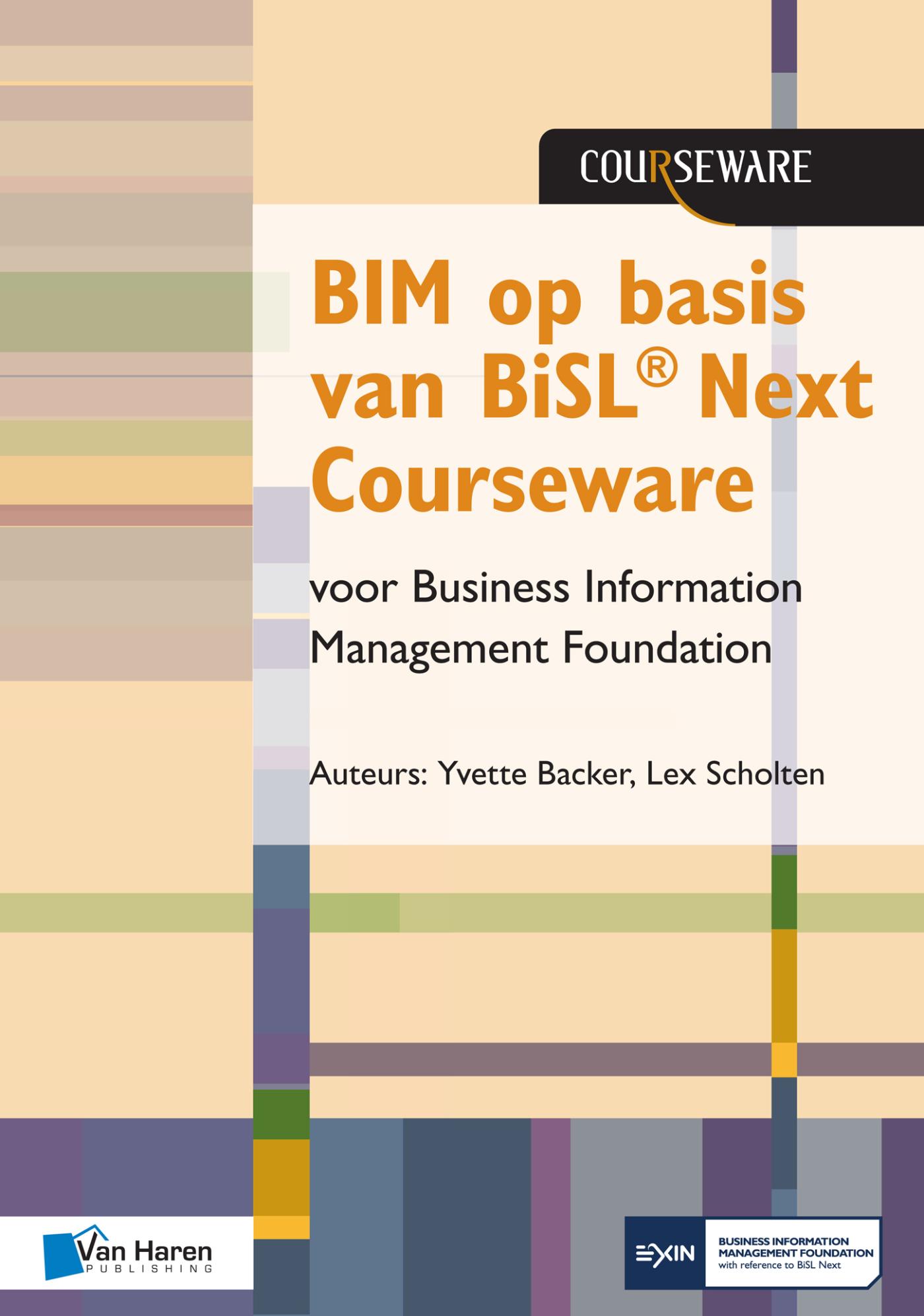 Omslag van BIM op basis van BiSL® Next Courseware voor Business Information Management Foundation