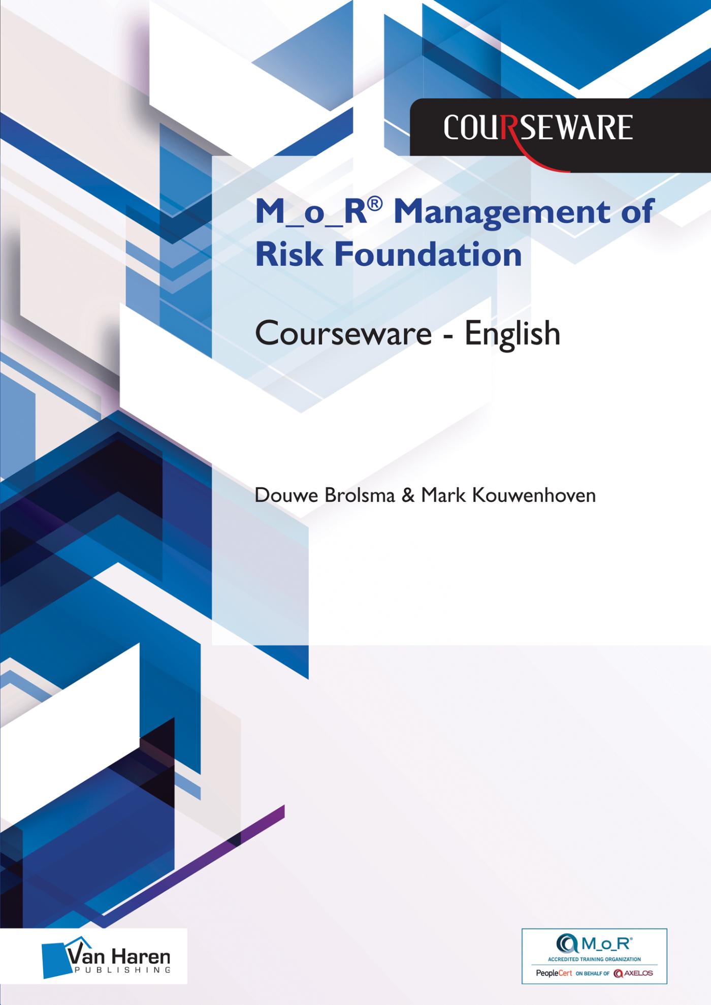 Omslag van M O R® Foundation Risk Management Courseware – English
