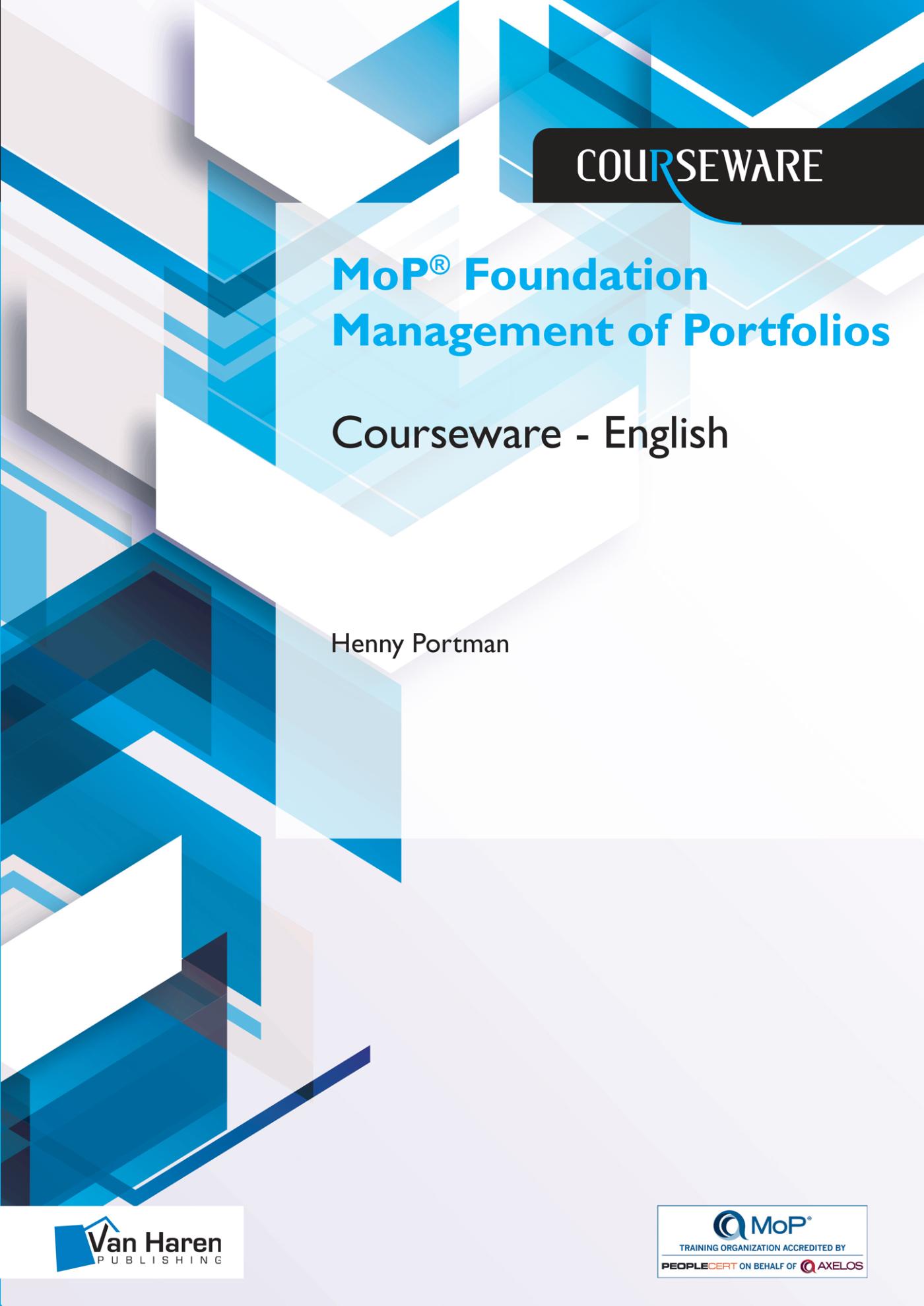 Omslag van MoP® Foundation Management of Portfolios Courseware – English