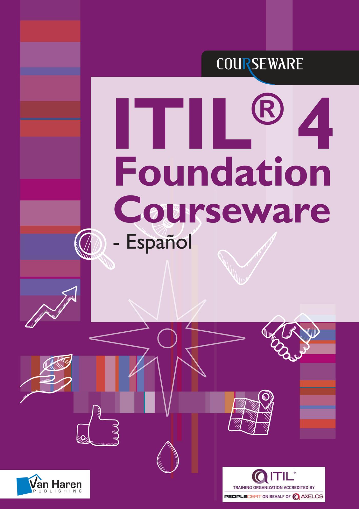 Omslag van ITIL 4 Foundation Courseware - Español