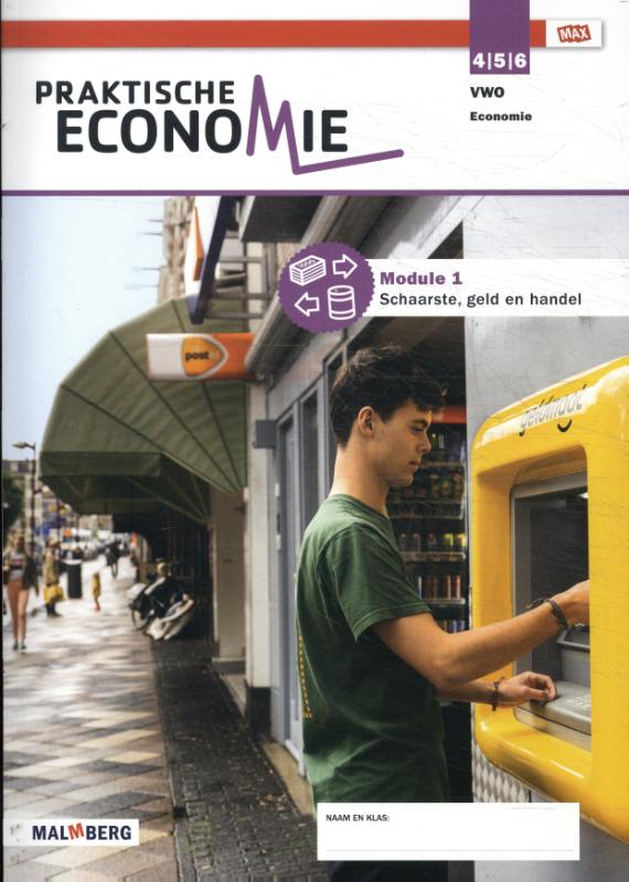 Omslag van 4/5/6 vwo module 1 Schaarste, geld en handel leerjaar