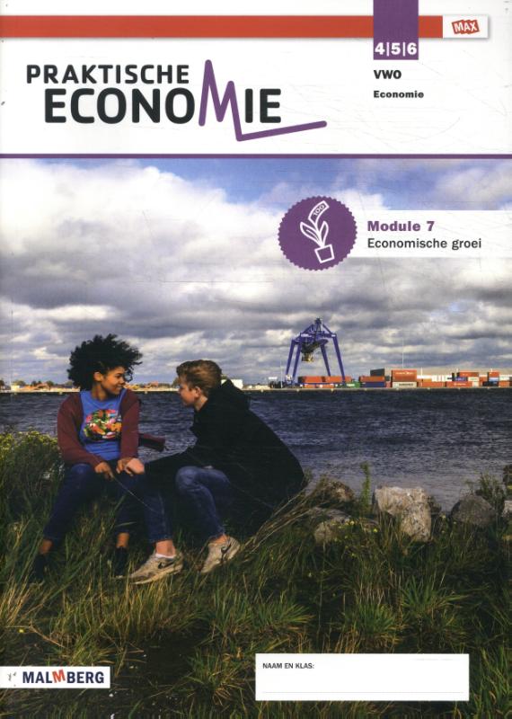 Omslag van leerjaar 4/5/6 vwo module 7 economische groei