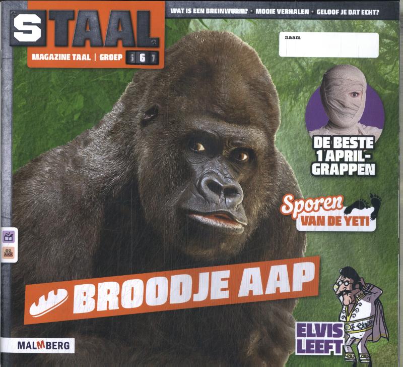 Omslag van magazine taal