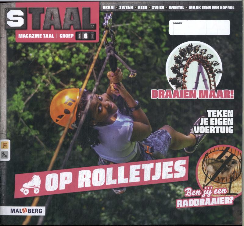 Omslag van groep 6 thema 7 Taal magazine Op rolletjes