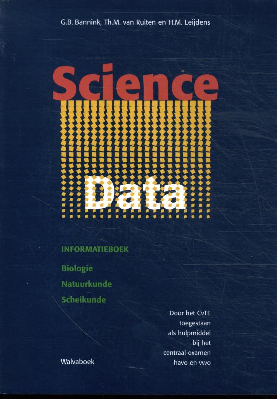 Omslag van Sciencedata