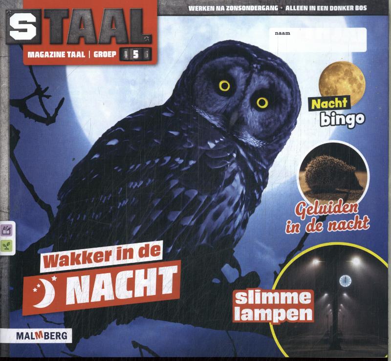 Omslag van groep 5 thema 3 Taal magazineNacht