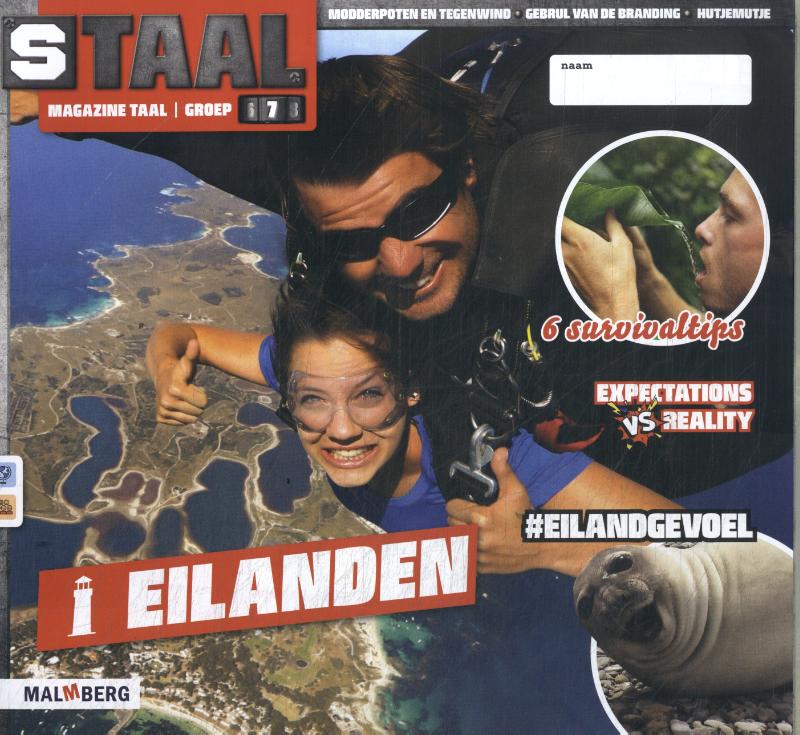 Omslag van groep 7 thema 3 Taal magazineEilanden
