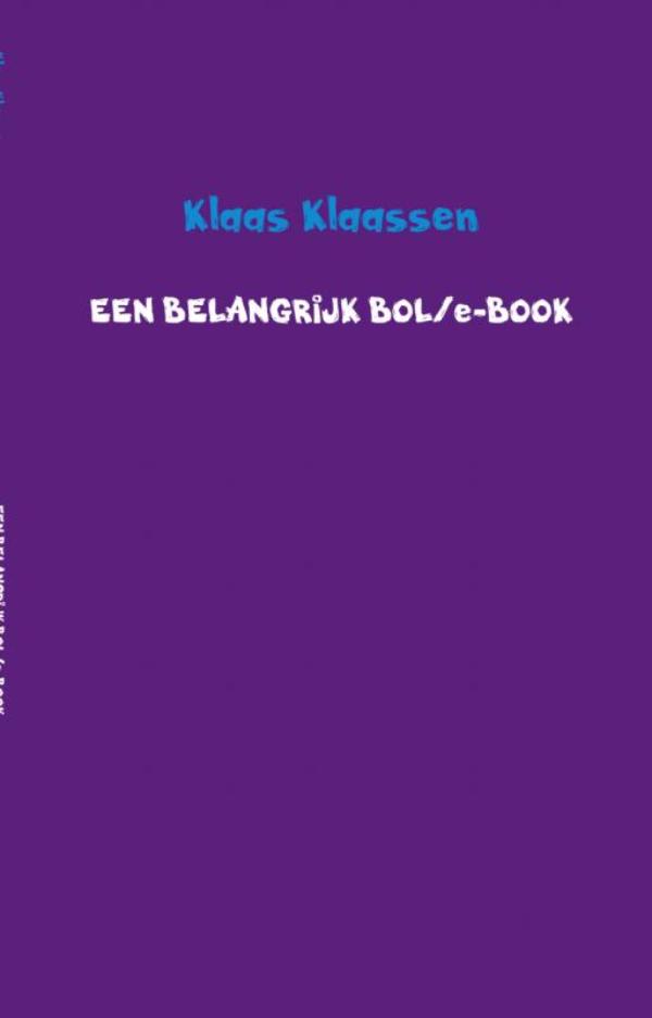 Omslag van Een belangrijk bol/e-book