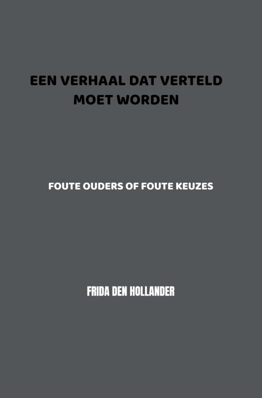 Omslag van Een verhaal dat verteld moet worden