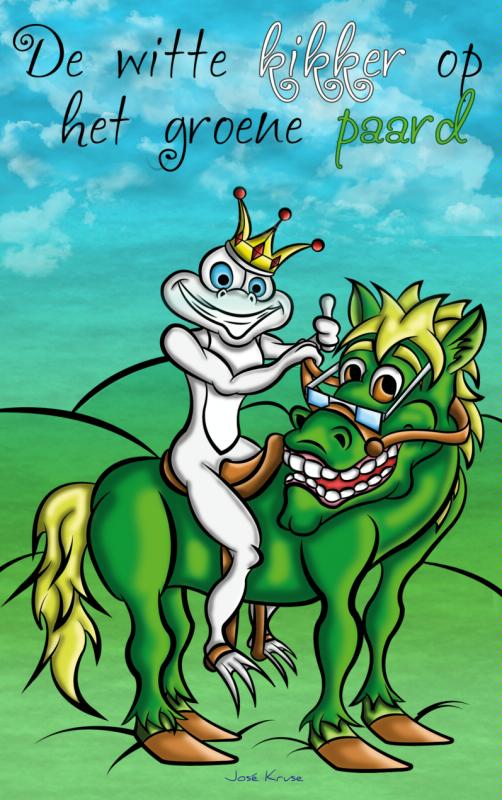 Omslag van De witte kikker op het groene paard